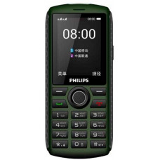 Мобильный телефон Philips E218 Xenium 32Mb зеленый моноблок 2Sim 2.4