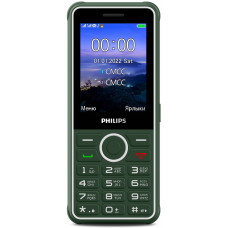 Мобильный телефон Philips E2301 Xenium 32Mb зеленый моноблок 2Sim 2.8